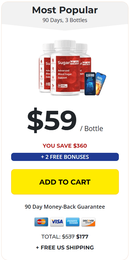 SugarMute 3 $69/bottle